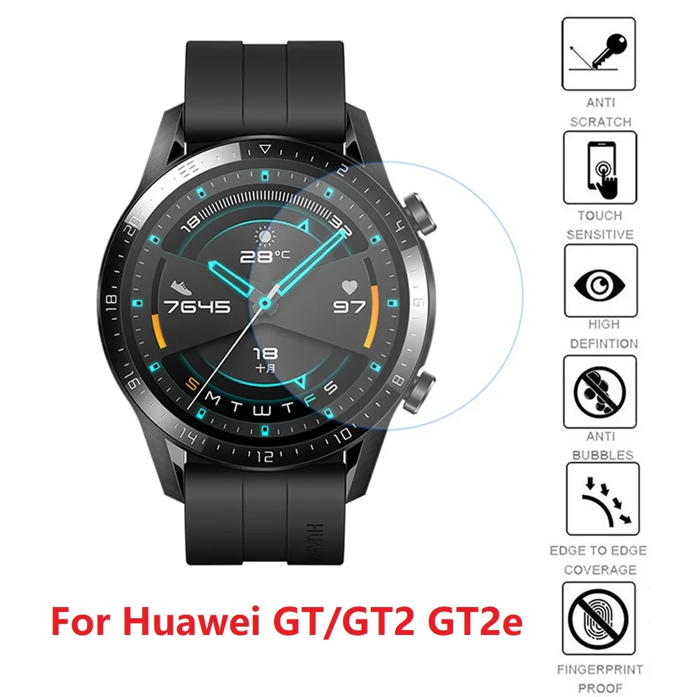 

Premium Tempered Glass Film For Huawei Watch Gt GT2 2e 46mm Smartwatch Screen Protector Explosion-Proof Film Accessories No Box