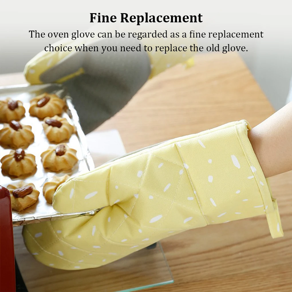 

1 Pair Microwave Oven Glove Reusable Heats-Resistant Protective Gloves