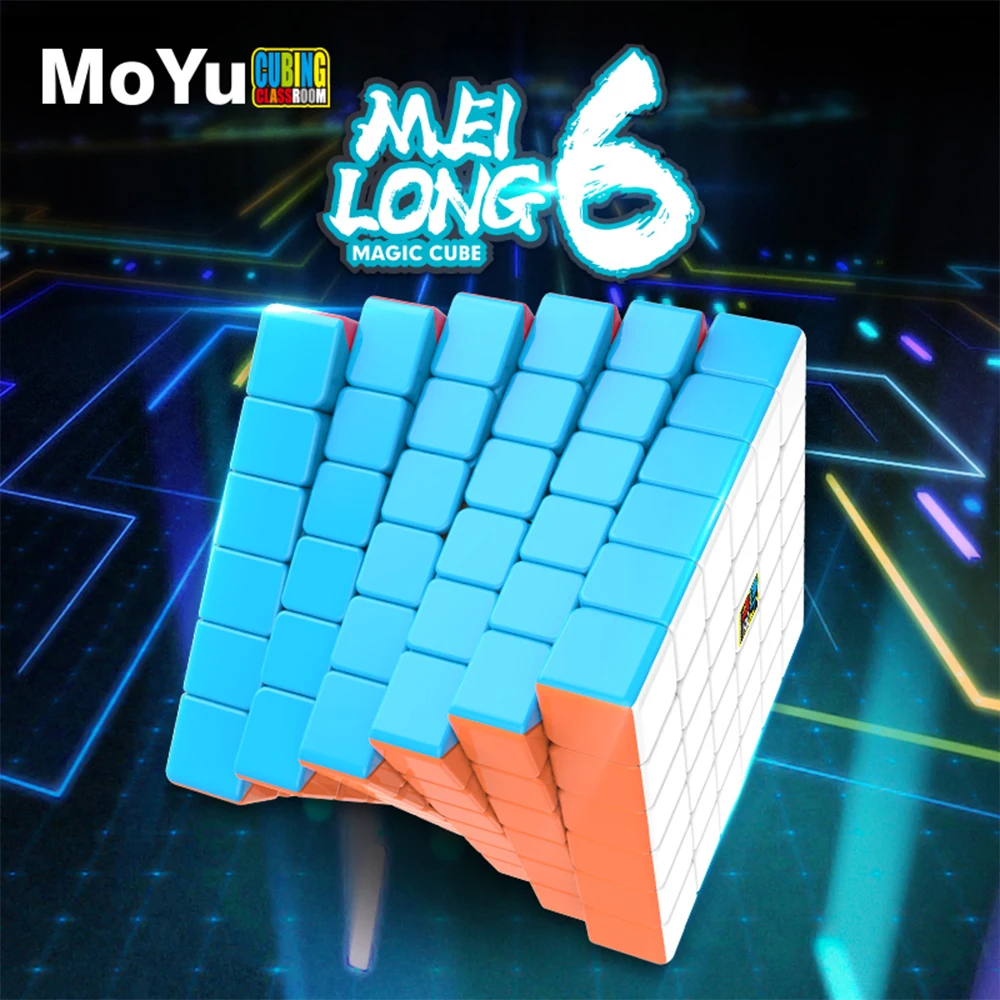 

Moyu MFJS Meilong 6x6x6 Magic Speed Cube Stickerless Moyu MFJS Meilong 6x6x6 Children's Gifts Souptoys Cubo Magico Puzzle