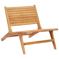 Garden Chair, Solid Teak Wood Outdoor Seat Chair, Patio Furniture 60 x 89.5 x 65 cm