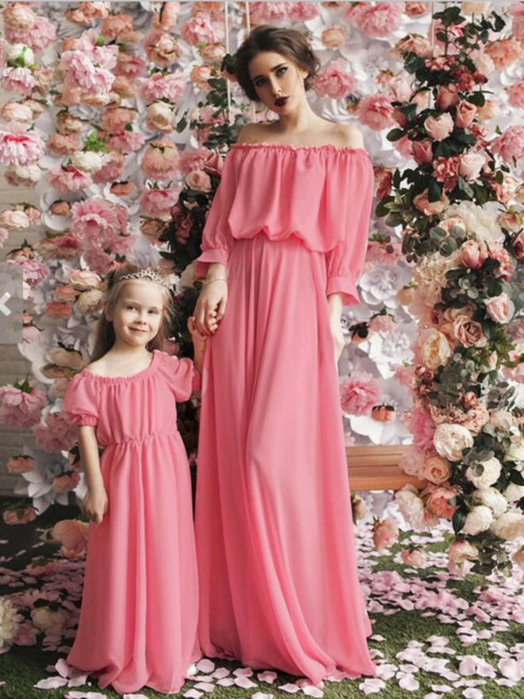 Лидер продаж одежда для родителей и детей платье летнее беременных женщин дочери