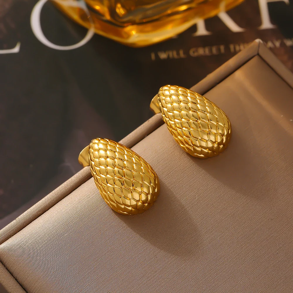 Liora креативные медные висячие серьги в форме семян для женщин золотые массивные с