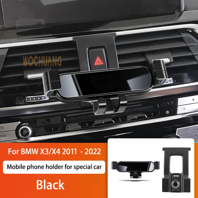 

Car Mobile Phone Holder For BMW X3 X4 G01 G02 F25 F26 2011-2022 360 Degree Rotating GPS Special Mount Support Navigation Bracket