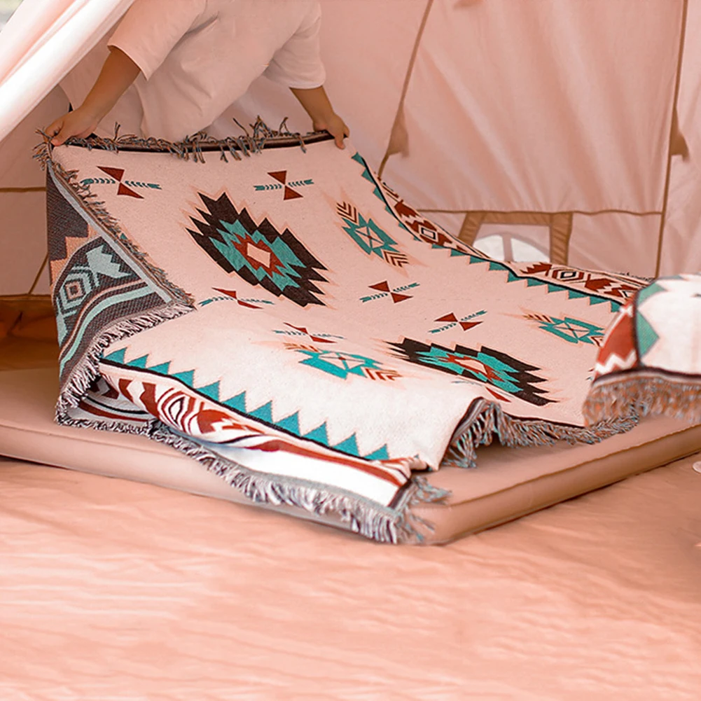 

Складной коврик для кемпинга, дверной коврик в этническом стиле, палатка, одеяло для улицы, пляжа, отдыха на открытом воздухе, пикника, путеш...