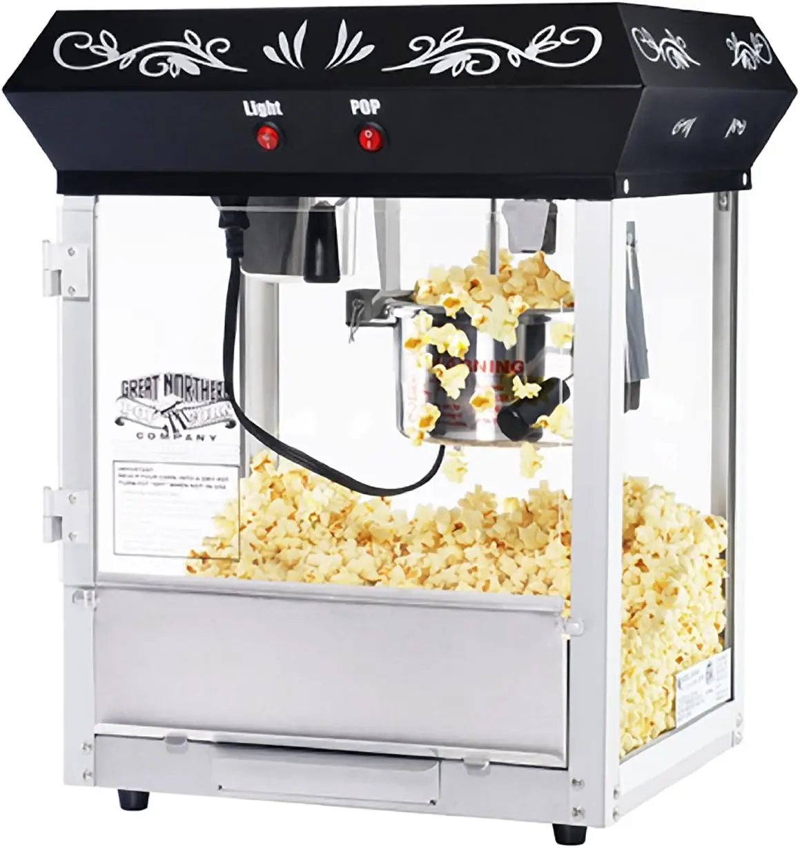 

Free shipping Black Foundation Top Popcorn Popper Machine, 4 Ounce