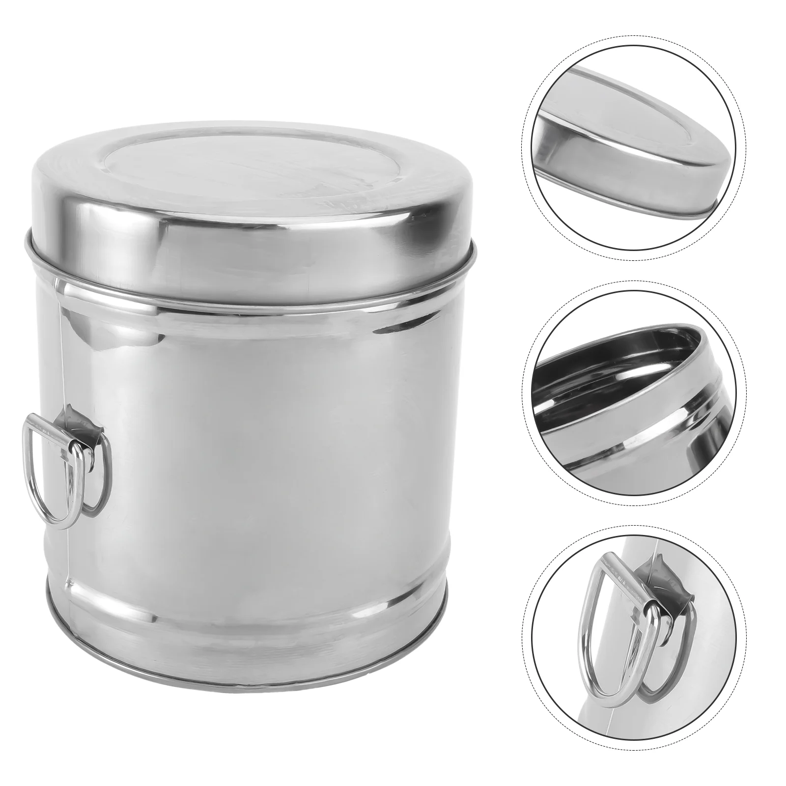 

Sealing Bucket Airtight Coffee Container Tea Jar Food Storage Tank Canister Stainless Steel