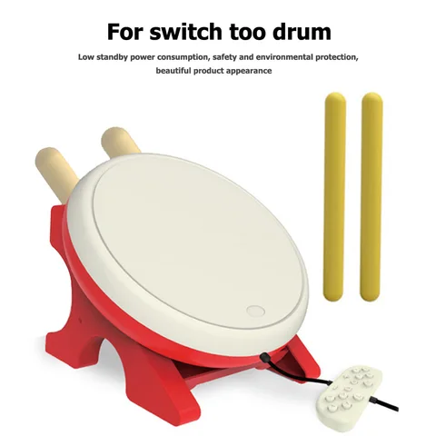 Проводной барабан Taiko с игровым автоматом Drumstick Соматосенсорный барабан для Nintendo Switch Taiko No Tatsujin