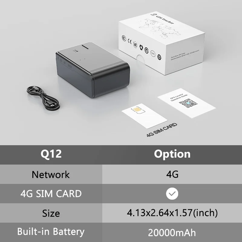 4G GPS трекер автомобильный, Полимерная батарея емкостью 20000 мАч/10000/6000/3000 мАч, автомобильный GPS локатор для автомобиля устройство слежения в реальном времени противоугонная сигнализация приложение положения