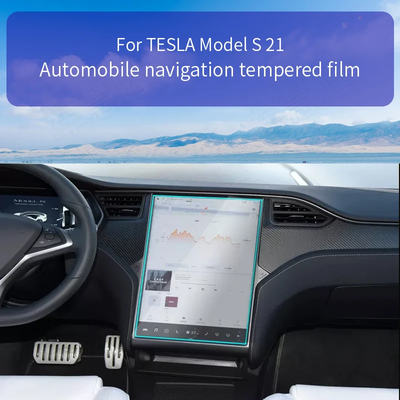 

Центральная Автомобильная консоль TESLA Model X S E-power 2021, навигация с сенсорным экраном, пленка из закаленного стекла, защитные детали для салона