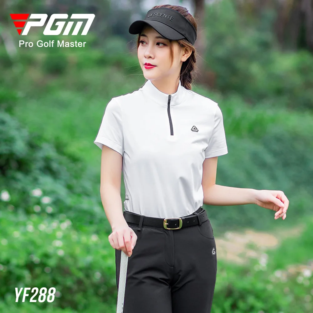 

PGM Golf Women's T-Shirts Sports Leisure Summer Short Sleeve Lady Clothing Quick Dry Breathable YF288 Wholesale