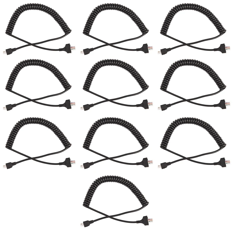 

10X 8 Pin Replacement Speaker Mic Cable Microphone Cord For Kenwood TK-868G TK-768G TK-862G TM-271A TM-471A TK-760 Radio