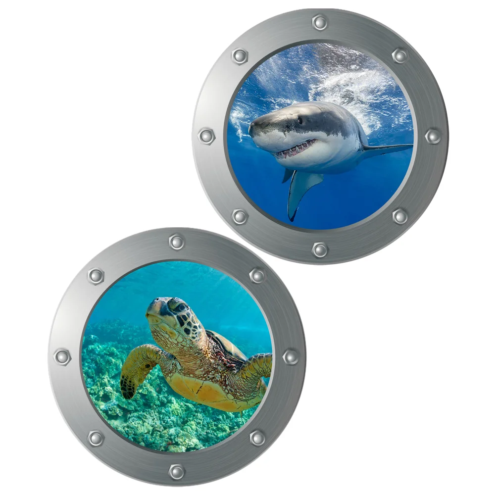 

Wall Sticker Ocean Stickers Kids Decorative Marine Children Room Cartoon 3d Sea Life