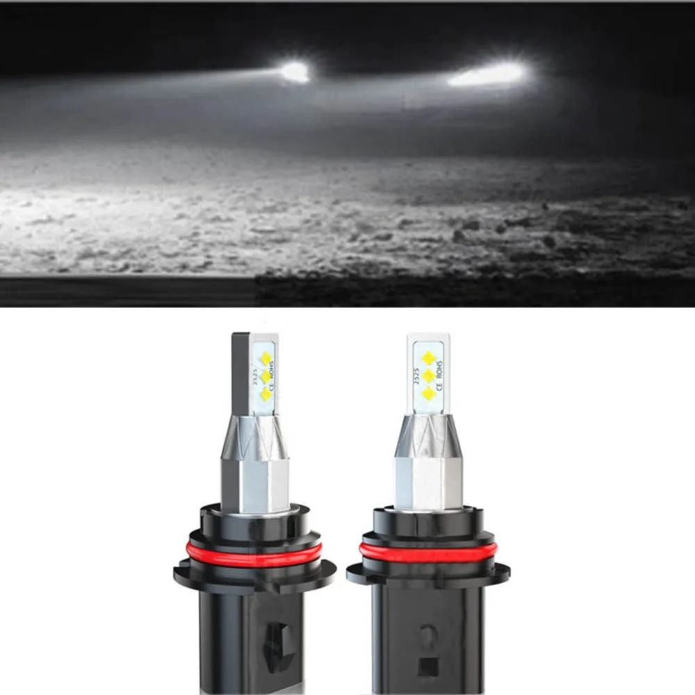 

2PCS LED Lamps For Cars Headlight Bulbs HB5 Fog Light 6000K 150W Fog Light High Low Beam Headlight White Auto Lamps