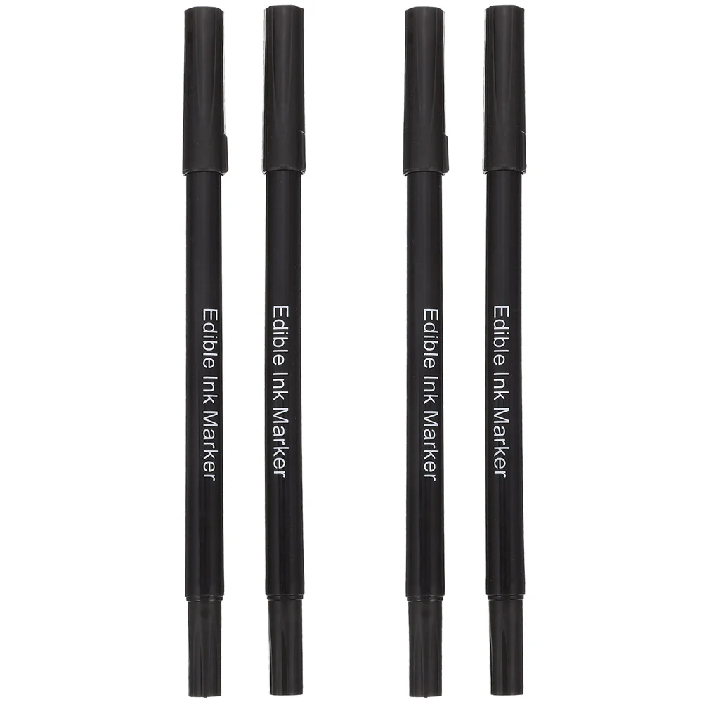 

4pcs For Decorating Fondant Cakes Edible Pens Edible Markers Professional Edible Pens for Home Kitchen Baking
