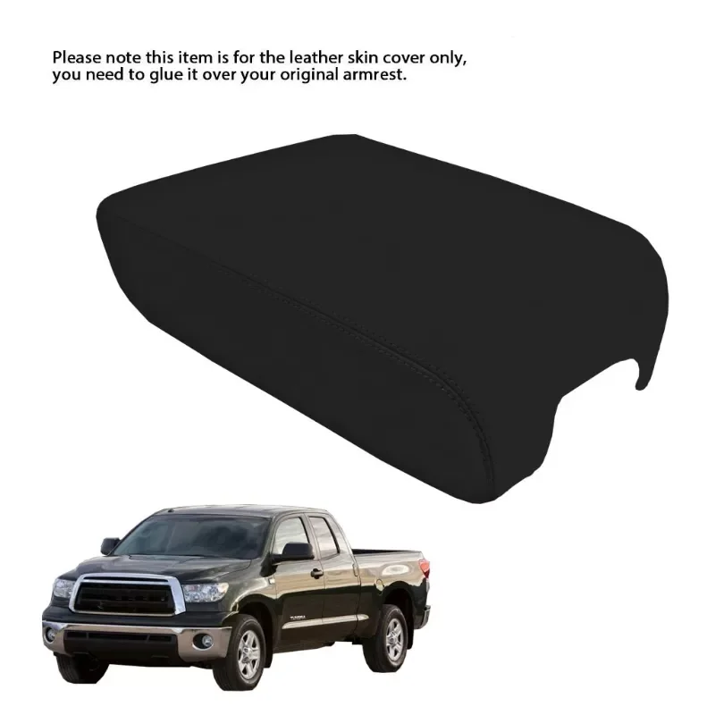 

Auto Center Console Lid Armrest Cover Microfiber Leather Cover for Toyota- Tundra 2007-2013