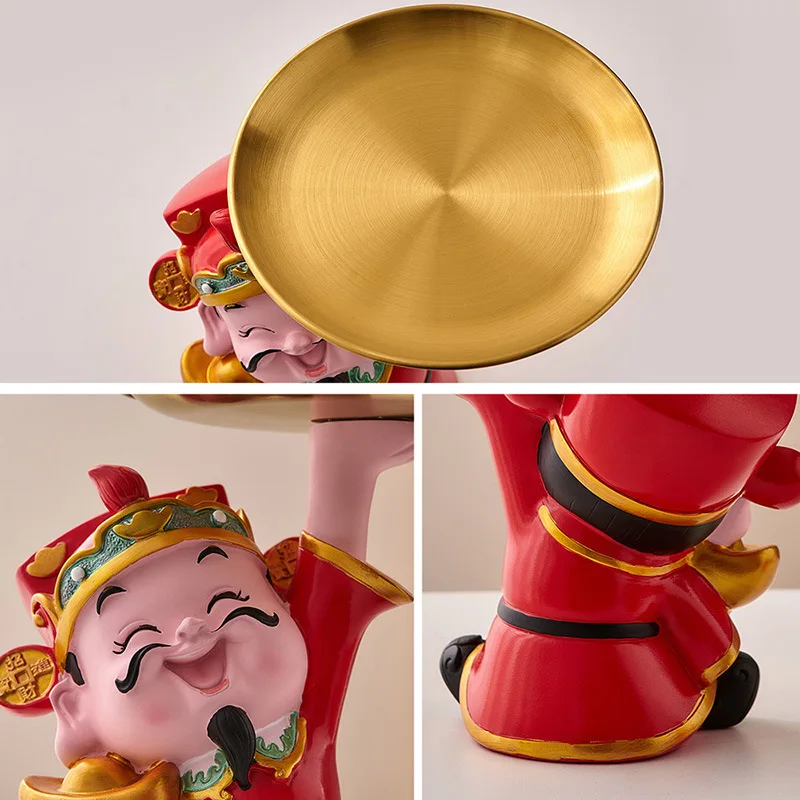 Милые полимерные золотые статуэтки богатые украшения на удачу автомобильные