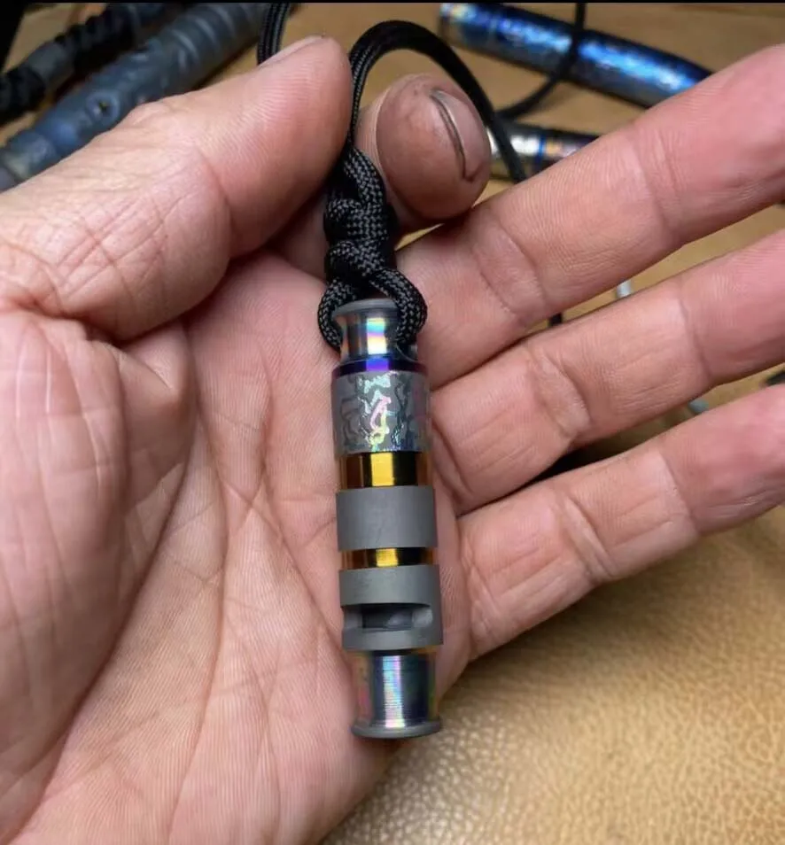 

1 шт., мини-свисток из чистого титана для дрессировки собак