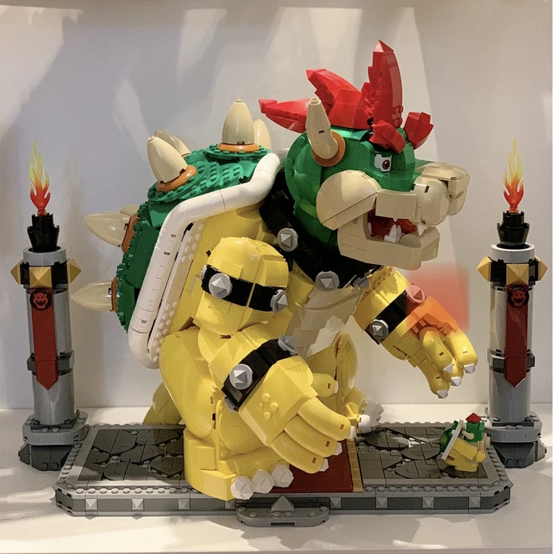 

В наличии Super The Mighty Bowser, совместимый с 71411 строительными блоками, кубики MOC, игрушки для детей, день рождения, рождественский подарок