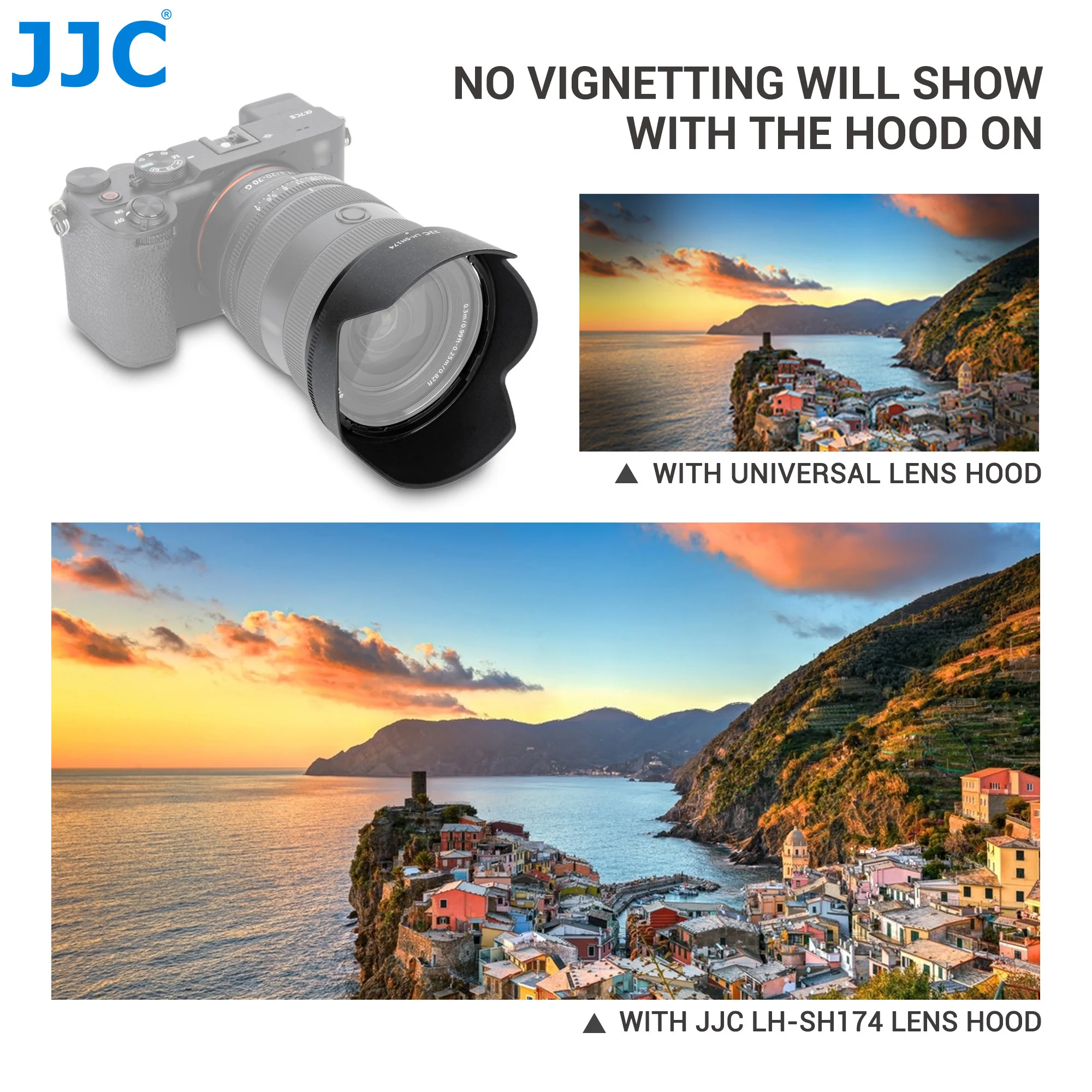 Фото Реверсивная бленда JJC с цветком для объектива Sony FE 20-70 мм F4 G заменяет бленду Sony ALC-SH174 с фильтром 72 мм №3