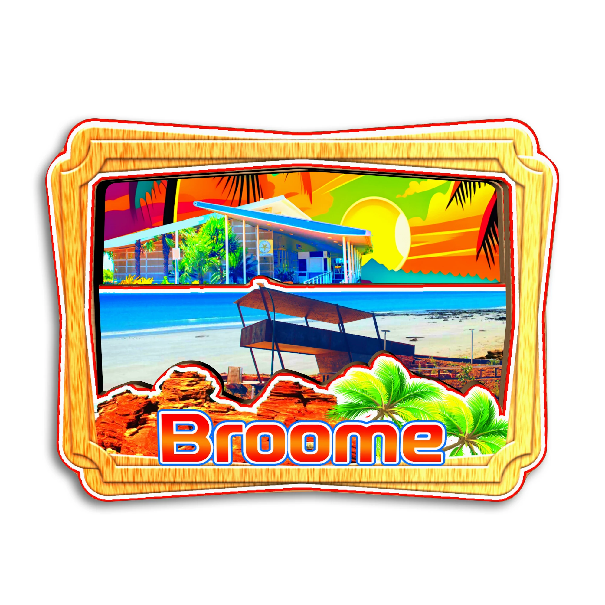 Фото Fremantle Broome Katoomba Townsville Bendigo Australia Магнит на холодильник Путешествия Сувенир Подарок Handmarde №4