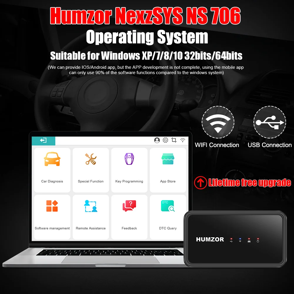 Автомобильный диагностический сканер humзор NexzSYS NS 706 Full System OBD 2 OBD2 17 услуг сброса