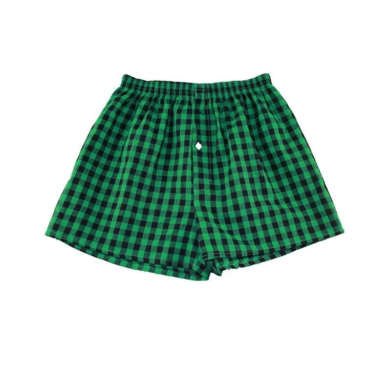 M-XXXXL mens underwear boxers loose shorts Classic Plaid Men Boxer Shorts Mix Colors Trunks Cotton Cuecas Underwear