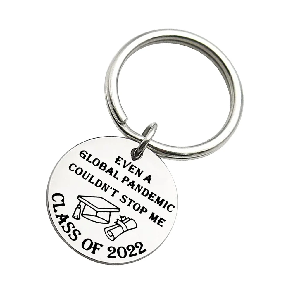 

Graduation Theme Keyring Students Keychain Stainless Key Hanging Decors