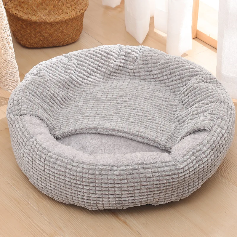 

Dog Beds for Medium Small Dogs Round Cave Hooded Blanket Puppy Bed Calming Cave Bed Soft Plush Cuddle Pet Bed for Indoor Cats