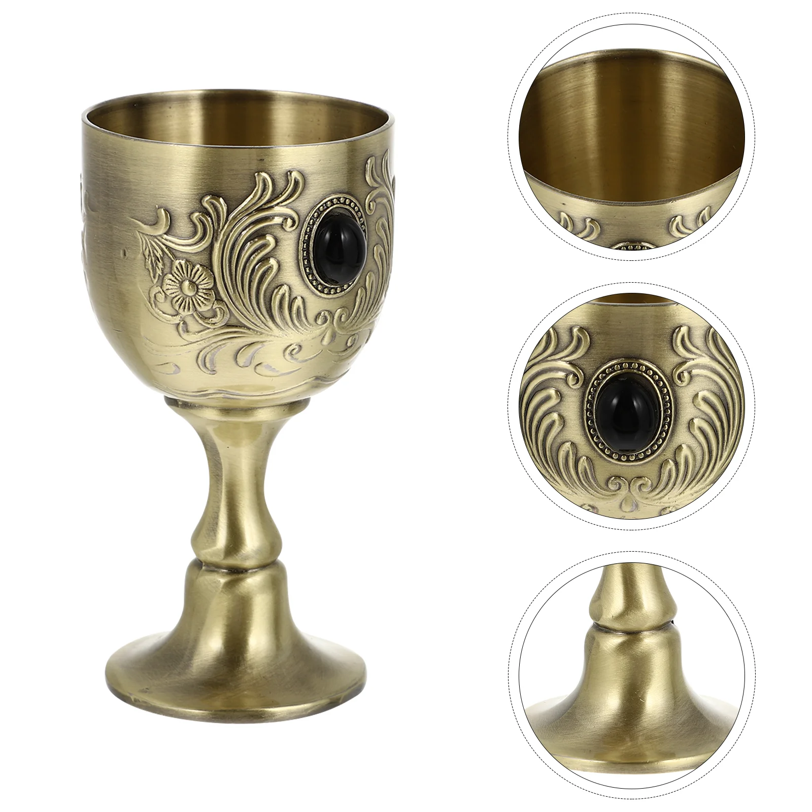 

Cup Chalice Goblet Glasses Vintage Metal Goblets Champagne Royal Medieval Retro Gold Brass Red Cups S Party King Shot Water