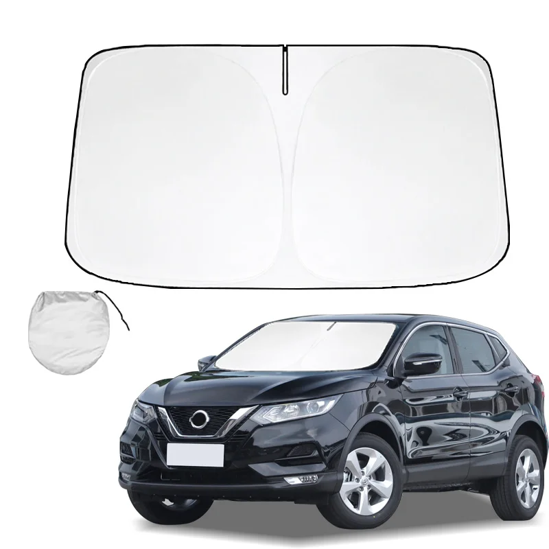 

Солнцезащитный козырек для лобового стекла для Nissan Qashqai J10 2010-2021, защита от солнца, складные блоки, УФ-лучи, сохраняет автомобильный кулер