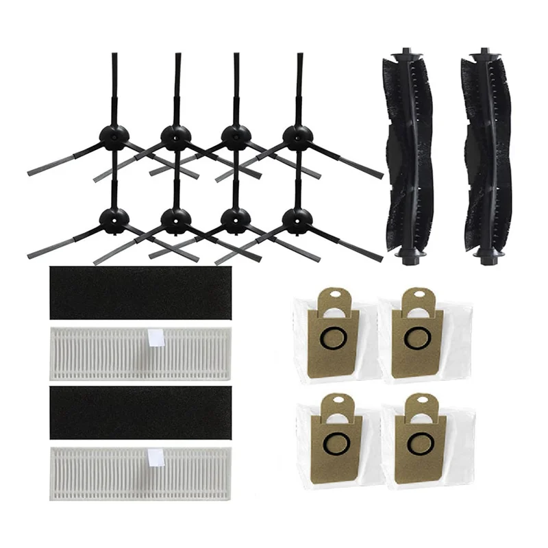 

For N1 N1 Plus for M7Pro Robot Vacuum Side Brush Wipe Filter Dust Bag Roller Brush Kit