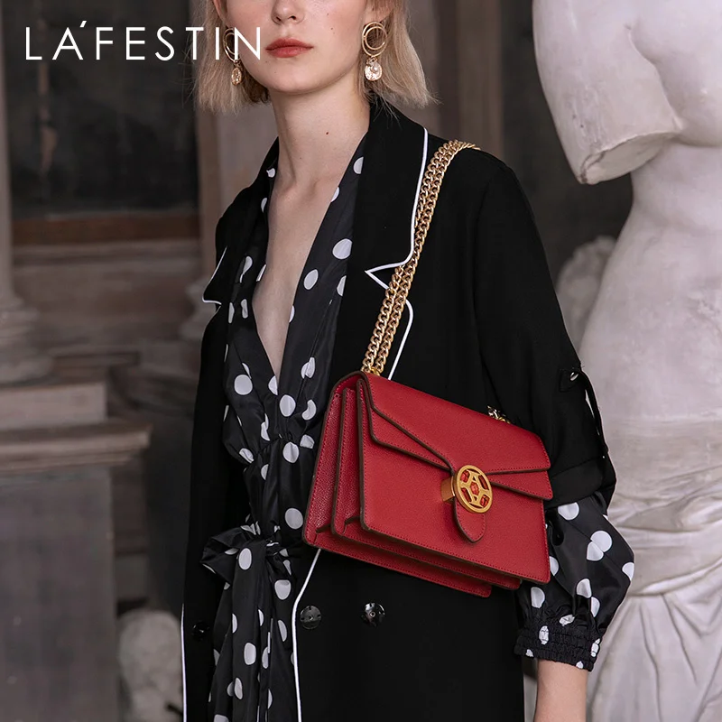 

2023 New Luxury Women Handbag High Quality Temperament One-shoulder Messenger Bag Classic Chain Leather Niche