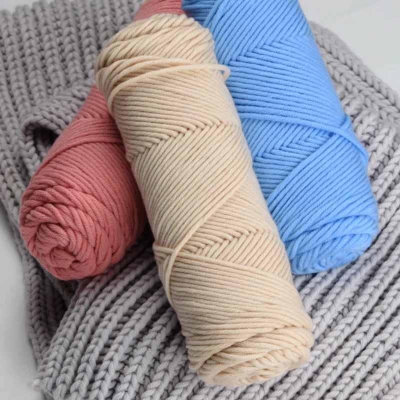 

100g/pcs Chunky Yarn Wool Blends for Hand Knitting Scarf Sweater Blanket Hats Soft Thread Crochet Cotton Toys Diy Yarn Knit
