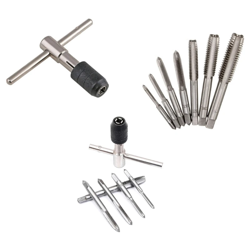 

T Type Machine Hand Tap Wrench Screw Thread Taps Reamer Drill Bit M3-M12 Tap Holder Hand Tool Tap & Die Set Accessories