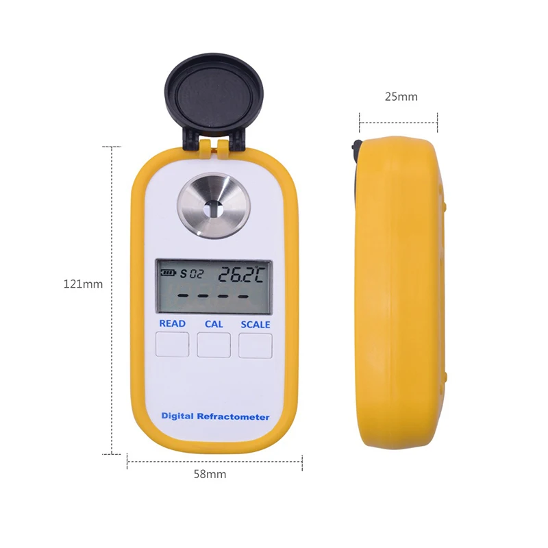 

Auto 2-in-1 Coffee 0-25% TDS Concentration Refractometer 0-30% Brix Sugar Meter Digital Electronic Measure Refractomete Tools