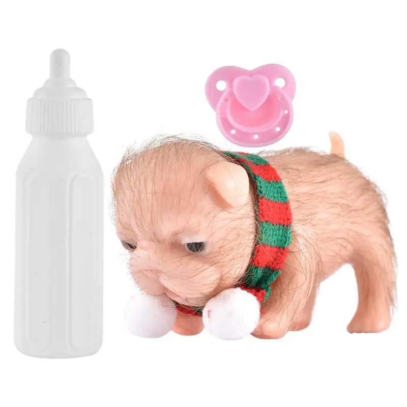 

Lion Doll For Kids 4.5 Inch Full Silicone Body Lion Realistic Lion Soft Animal Doll For Kids Cute Babies Room Decor Birthday