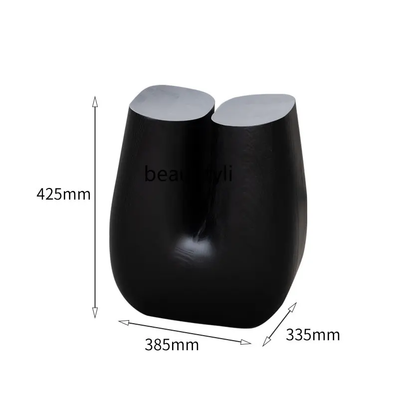 Стул для ног из массива дерева в стиле минимализма