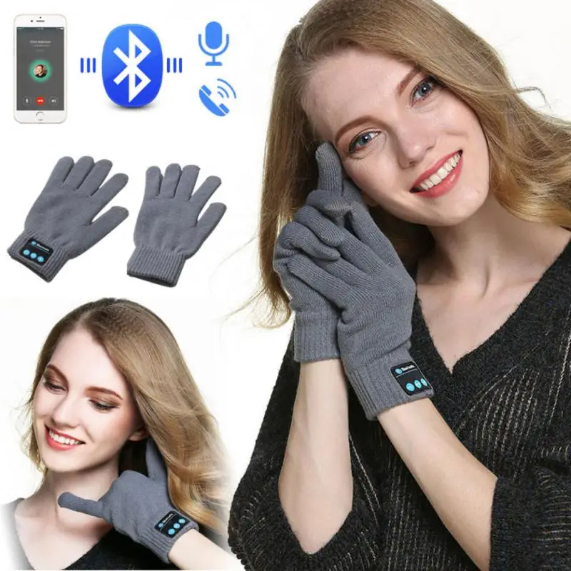 

Bluetooth Earphones Gloves Mittens Winter Men Women Wireless Headphones Handsfree Headset Touch Screen Gloves For IPhone Xiaomi