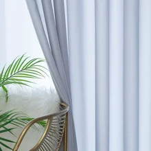 Soft Multi-color Shading Curtains for Living Dining Room Bedroom (2)