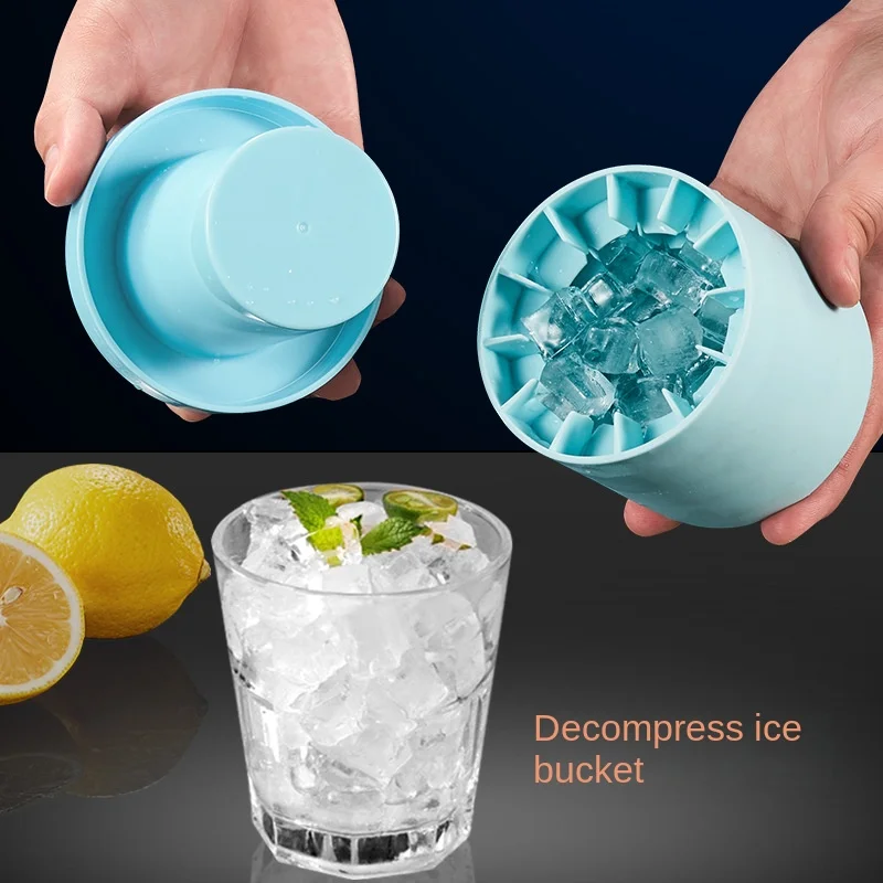 

Классная силиконовая форма для пива и льда, креативный производитель, устройство для замораживания еды, дизайнерское ведро для быстрого замораживания льда и виски, кубики ведра, чашка для льда