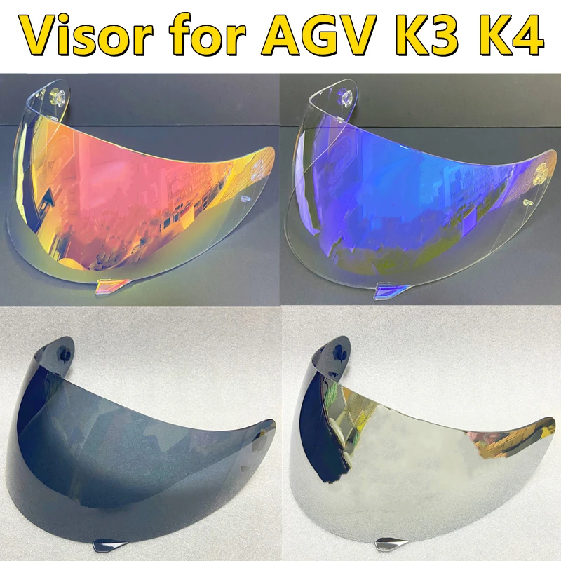 Enlarge Motorcycle Helmet Visor Lens Shield for AGV K4 K3 Viseira Capacete Face Shield Uv Protection Sunshield Windproof Helmet Parts