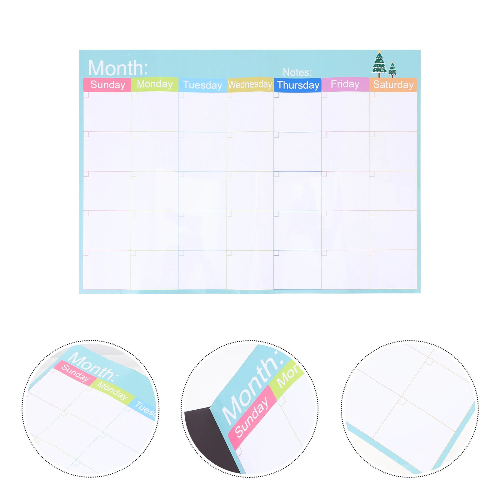 

Planning Board Refrigerator Magnetic Calendar Fridge Monthly Planner Surface Decor Dry Erase Sticker