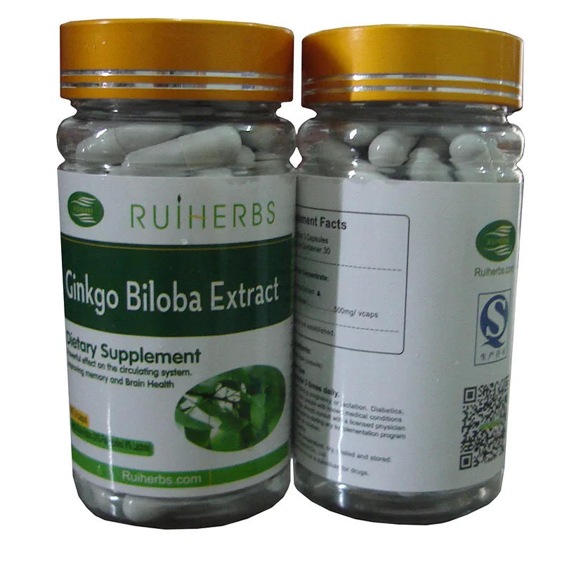 

1Bottle Ginkgo Biloba Standardized Extract 500mg x90Capsules Memory Focus Support Booster