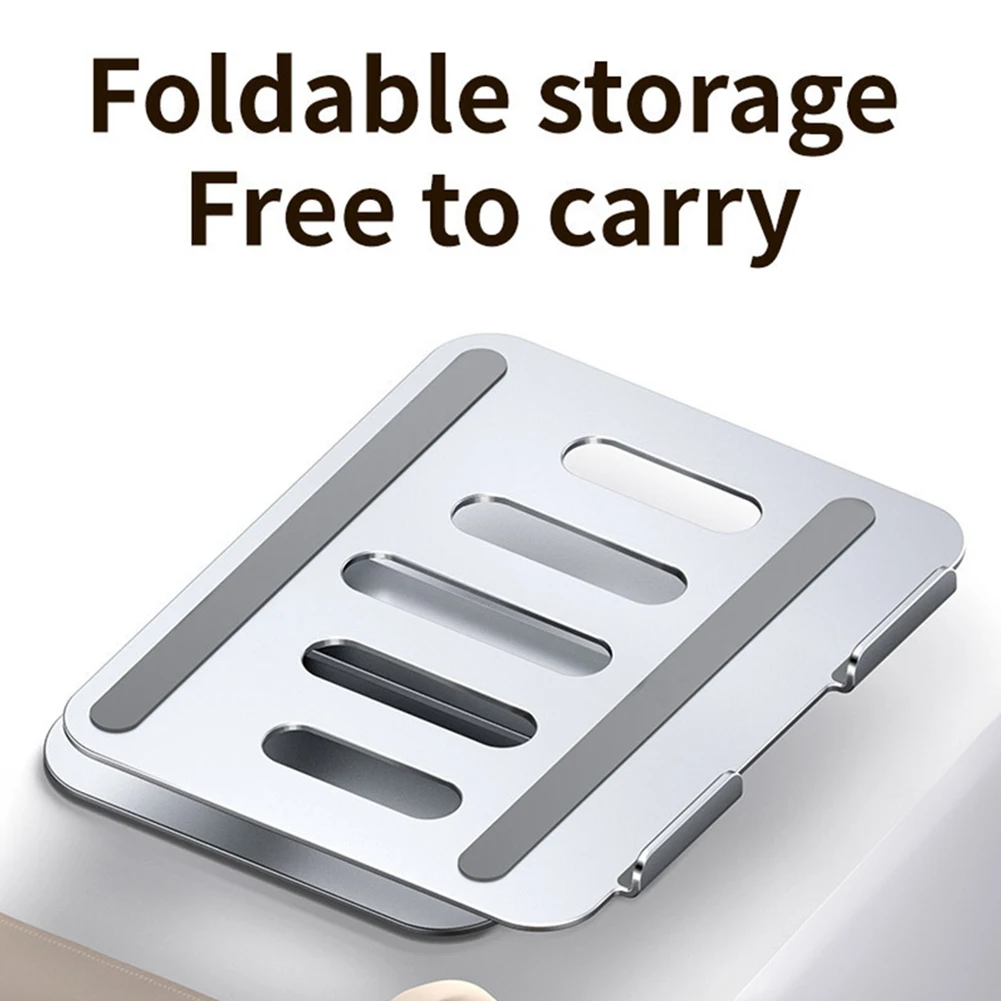 

Складной охлаждающий кронштейн для ноутбука из алюминиевого сплава, универсальный портативный держатель для ноутбука, Нескользящие аксес...