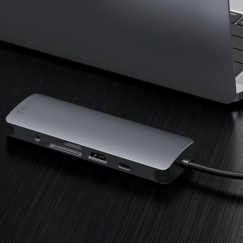 USB-концентратор 9 в 1 с HDMI 4K Ethernet 100 Вт PD Thunderbolt 3 стандартным портом данных USB 0 SD/TF Type C