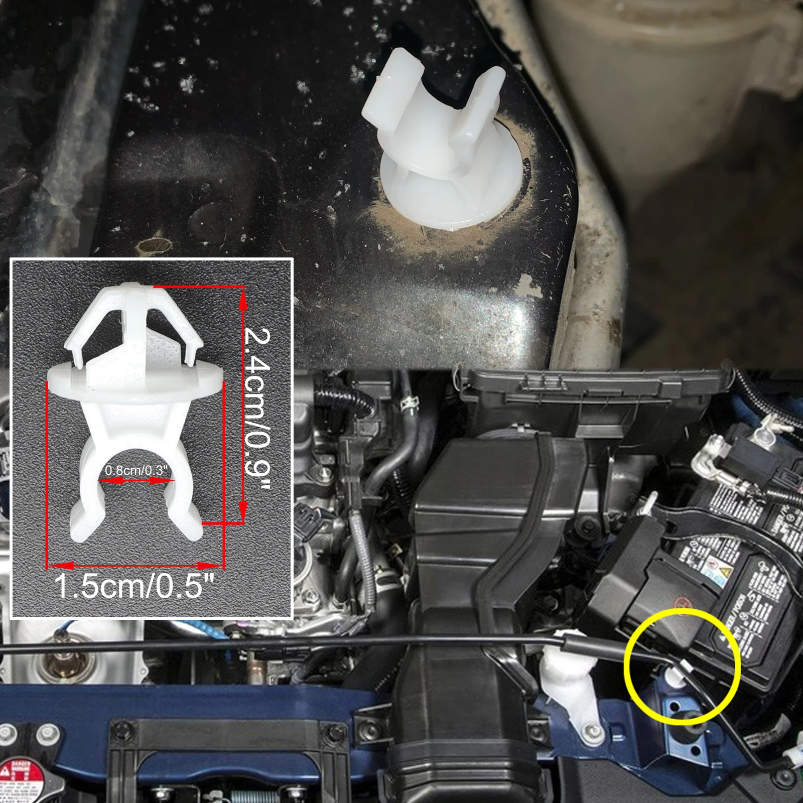 Крепежный зажим для капота автомобиля Honda Jazz Fit GD3 GD1 2003 - 2005 2006 2007 2008 |