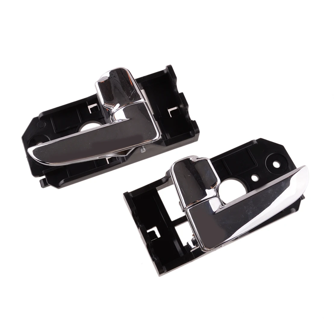 

1 пара внутренней дверной ручки 826202F000 826102F000, подходит для Kia Spectra EX Spectra5 Base SX LX, удобный хромированный пластик