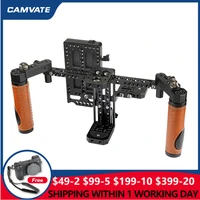camvate camera directors monitor cage rig with handle grips paded neck strap for 5 7 lcd monitors atomos ninja inferno