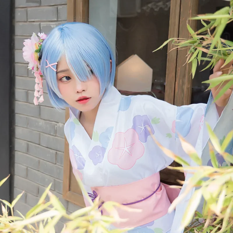 Костюм для косплея Rem из японского аниме женская одежда традиционный этнический