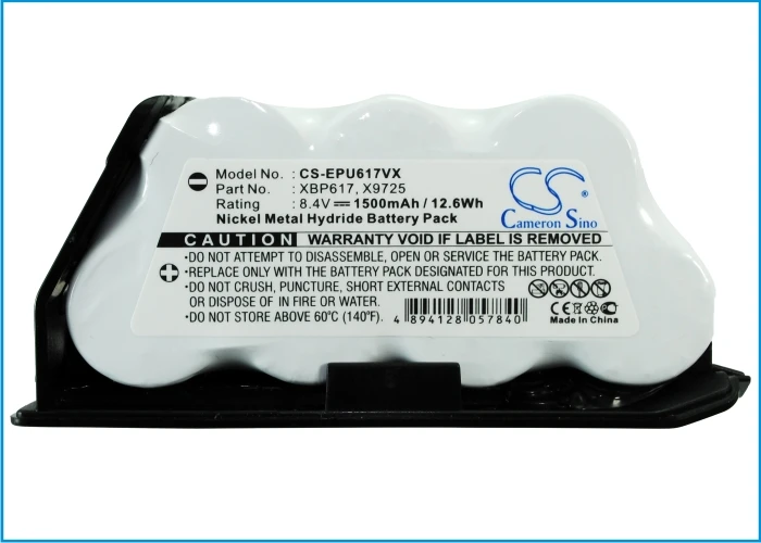 

CS 1500mAh/12.60Wh battery for Euro Pro Shark UV617,Shark UV647,Shark UV647H,Shark UV647HB,Shark V1730,Shark V1730A